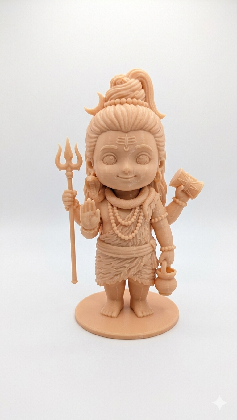 Shiv Ji Chibi Mini Cute 3D Model (5 Inch)